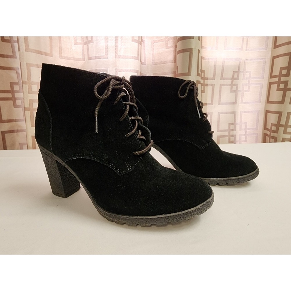 Timberland 9 Women's 'Tillston' Chukka High Heel Boot Black Worn 1X